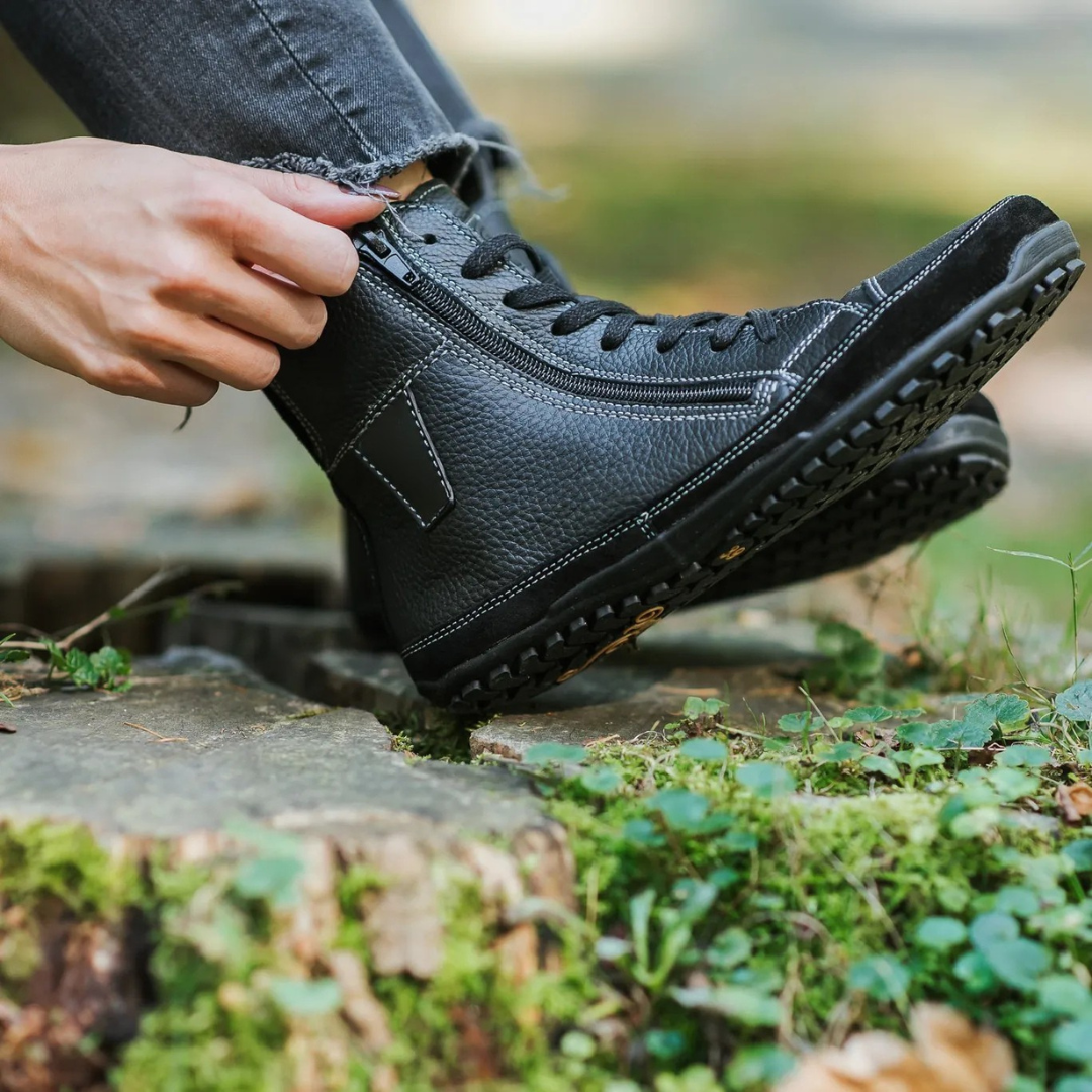 TerraFlex™ Buffalo Boots – Natural Leather & Barefoot Freedom